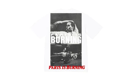 Унисекс футболка Supreme Paris Is Burning, белая