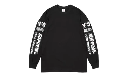 Лонгслив Supreme Y's by Yohji Yamamoto, черный