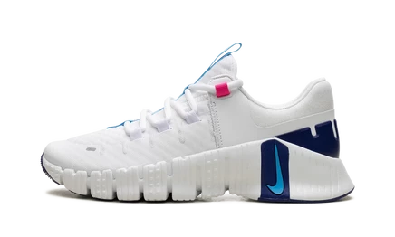Женские кроссовки Nike Free Metcon 5, бело-голубые