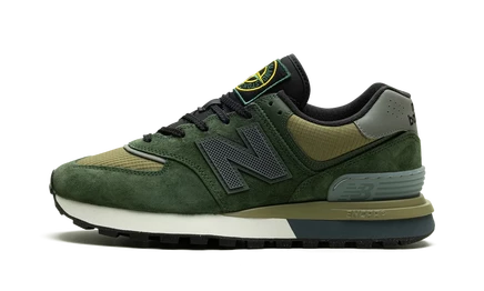 Кроссовки New Balance 574 Legacy Stone Island, темно-зеленые