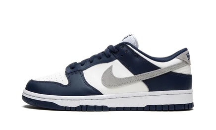 Кроссовки Nike Dunk Low, темно-синие/белые/серые