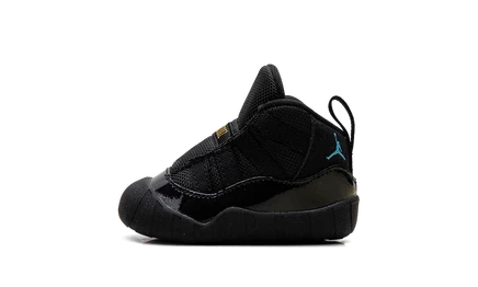 Пинетки Air Jordan 11 Crib «Gamma Blue 2025», черные