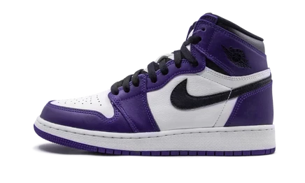 Детские кеды Air Jordan 1 High OG Court Purple, фиолетовые