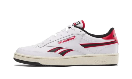 Кроссовки Reebok Club C Revenge, бело-красно-черные
