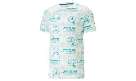 Футболка puma mapf1 mercedes aop, белая