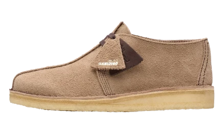 Мужские ботинки Clarks Desert Trek, серо-коричневая замша