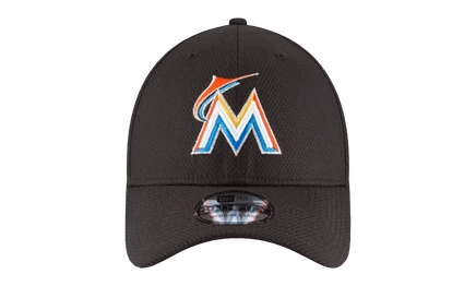 Унисекс кепка New Era 39THIRTY Marlins, черная