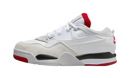 Кроссовки Jordan Jordan 4 RM PS, бело-черные с серым и красным