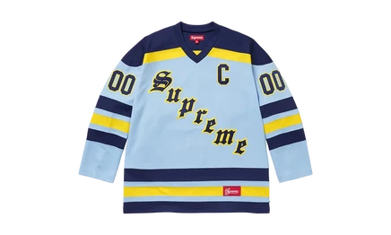 Хоккейный джерси Supreme Fire & Ice FW25, светло-голубой