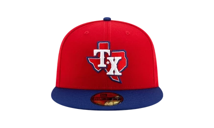 Унисекс кепка New Era 59FIFTY Rangers, красная/синяя