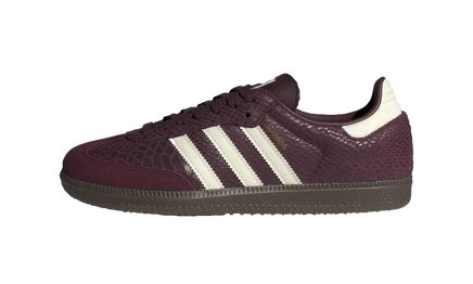 Женские кеды Adidas Samba OG IH3979, бордово-кремовые
