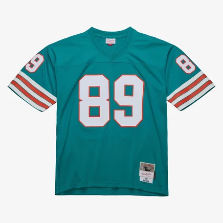 Футболка-джерси Mitchell & Ness Dolphins 1984 Nat Moore, бирюзовая