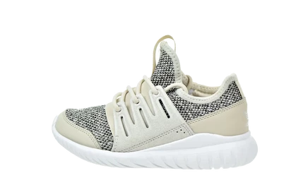 Детские кроссовки Adidas Tubular Radial PS, коричнево-черные