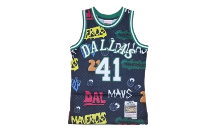 Мужская майка Mitchell & Ness Mavericks 1998 Дирк Новицки