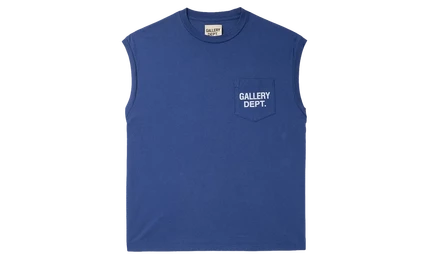 Мужская майка Gallery Dept. GD302, синяя с белым