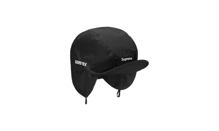 Унисекс кепка Supreme GORE-TEX с ушами FW24, черная
