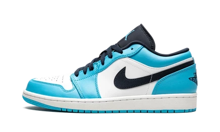 Кроссовки Jordan Air Jordan 1 Low 553558-144 «UNC», бело-голубые