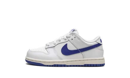 Детские кроссовки Nike Dunk Low PS, бело-голубые