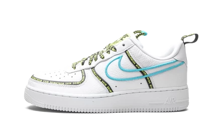 Кроссовки Nike Air Force 1 Low «Worldwide White Blue Fury Volt»