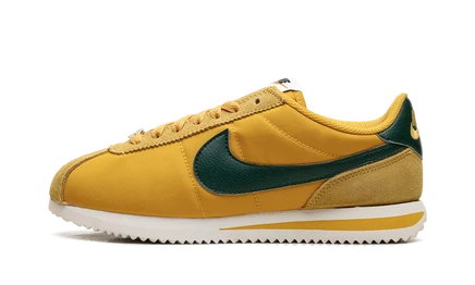 Женские кроссовки Nike Cortez Textile, желто-охристо-зеленые