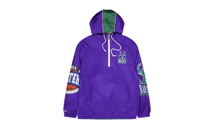 Мужской анорак Mitchell & Ness Team OG 2.0, фиолетовый
