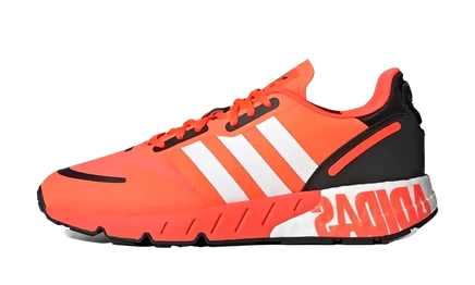 Кроссовки Adidas ZX 1K Boost Solar, красно-бело-чёрные