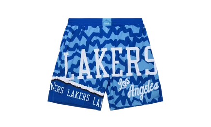 Шорты Mitchell & Ness Jumbotron 2.0 Lakers, сублимированные
