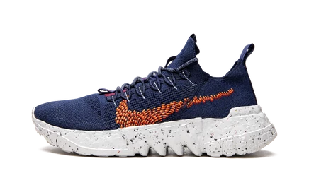 Кроссовки Nike Space Hippie 01, обсидиан/оранжевые