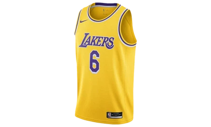 Джерси Nike LeBron James №6 Icon Lakers, желтая