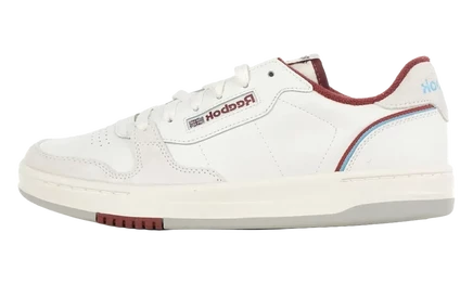 Кроссовки reebok phase court, меловые/темно-бордовые