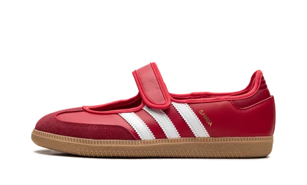 Кроссовки Adidas Samba Jane, алые/белые/коричневые