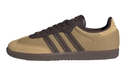Кеды Adidas Samba OG, золотисто-бежевые/тёмно-коричневые