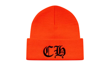Шапка-бини Chrome Hearts CH Beanie CHRM0318, оранжевая