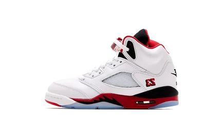 Юношеские кроссовки Jordan Air 5 GS, огненно-красные/черные