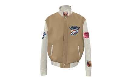Куртка в стиле varsity Jeff Hamilton Oklahoma City Thunder, верблюжевая