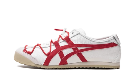 Унисекс кроссовки Onitsuka Tiger Mexico 66, бело-красные
