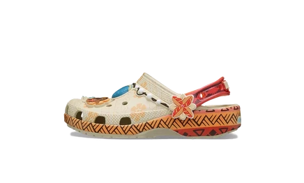 Классические кроксы Crocs Disney Moana, песочно-красные