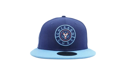 Бейсболка New Era 59FIFTY Кабс, индиго/голубая