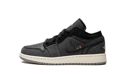 Детские кроссовки Jordan 1 Low Craft Inside Out, черно-серые