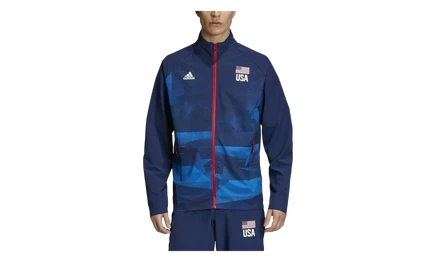 Разминочная куртка Adidas USA Volleyball, синяя