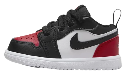 Кроссовки Jordan 1 Low Alt TD, бело-черно-красные