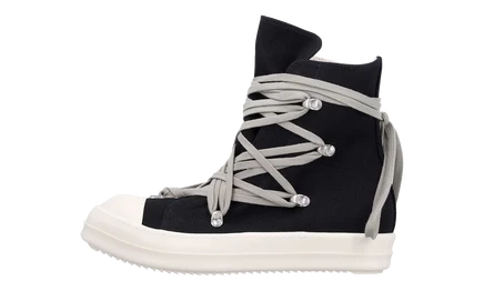 Мужские кеды RICK OWENS DRKSHDW Temple, чёрно-молочные