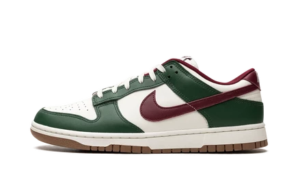 Кроссовки Nike Dunk Low Retro, зеленые и красные
