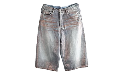 Мужские джинсовые шорты Acne Studios Core Wide, синие