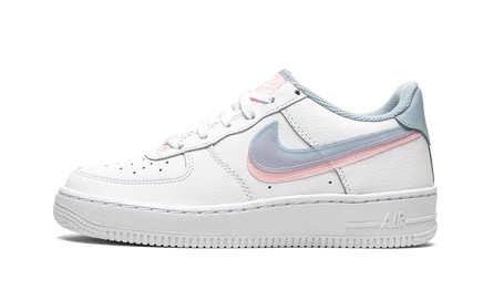 Детские кроссовки Nike Air Force 1 LV8, бело-голубо-розовые