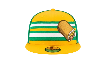 Унисекс-кепка New Era 59FIFTY Runzas, зелёно-жёлтая