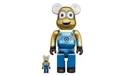 Фигурка Medicom Dave Chrome Bearbrick, 100% и 400%