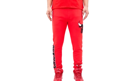 Джоггеры pro standard nba chicago bulls, красные