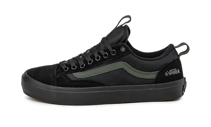 Кеды Vans Old Skool 36+ Atiba Jefferson, черно-темно-зеленые
