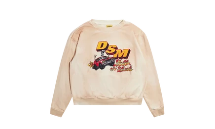 Свитшот Diet Starts Monday Hell On Wheels Crewneck, слоновая кость